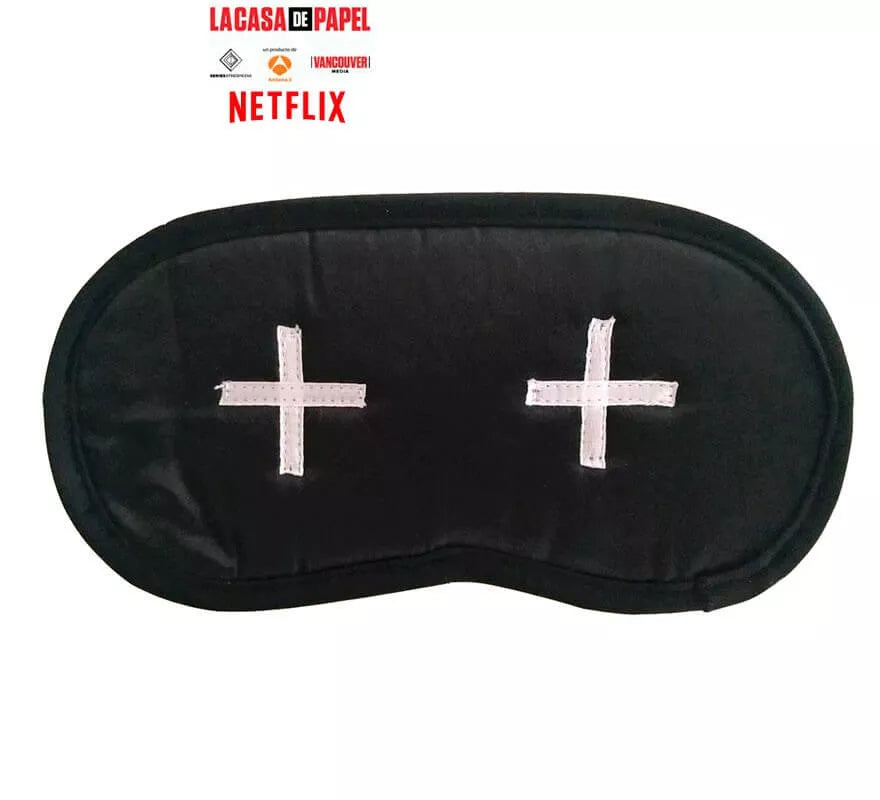 Translation missing: es.Antifaz Negro con Cruces de La casa de papel