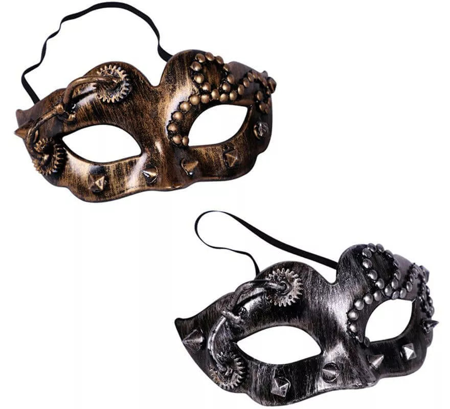 Antifaz Steampunk en 2 modelos surtidos