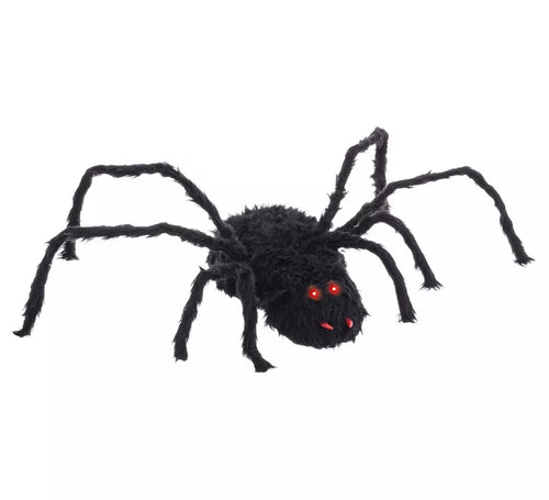 Araña negra con Luz, Sonido y Movimiento de 95x30x10 cm