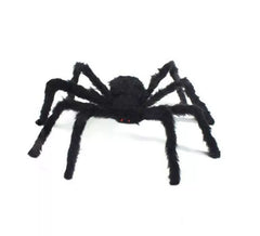 Araña negra patas cortas de 75 cm