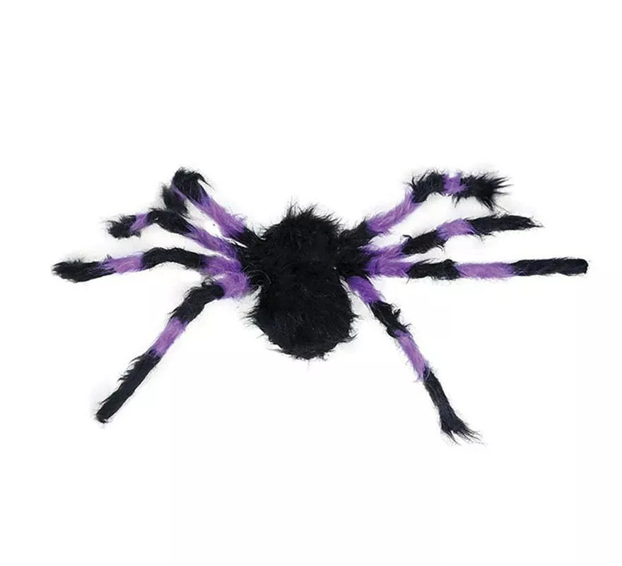 Translation missing: es.Araña Peluda lila y negra de 75 cm