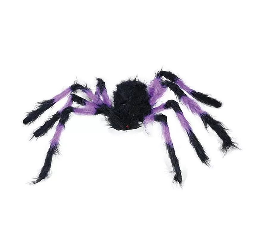 Translation missing: es.Araña Peluda lila y negra de 75 cm