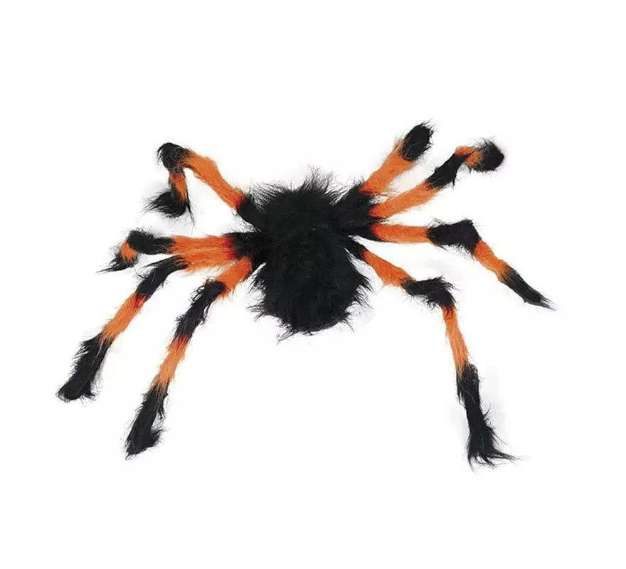 Translation missing: es.Araña Peluda naranja y negra de 75 cm