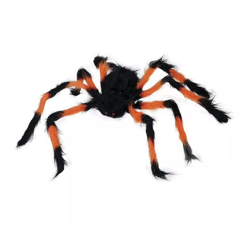 Translation missing: es.Araña Peluda naranja y negra de 75 cm