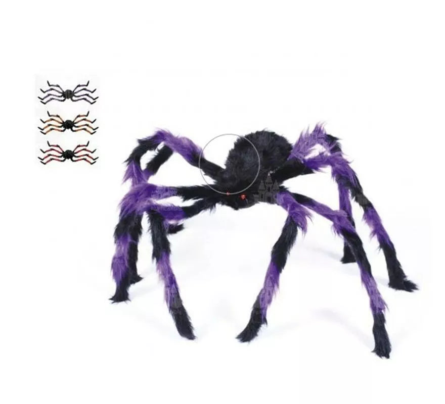 Translation missing: es.Araña Peluda púrpura y negro de 125 cm