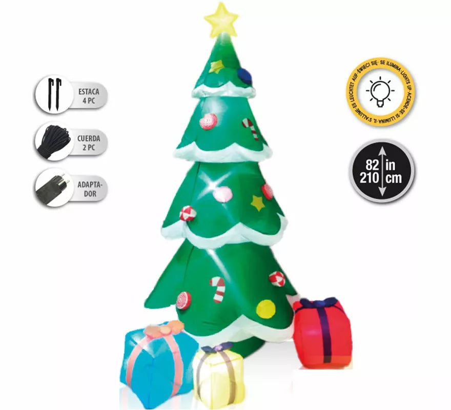Translation missing: es.Árbol de Navidad Hinchable con LED de 210 cm
