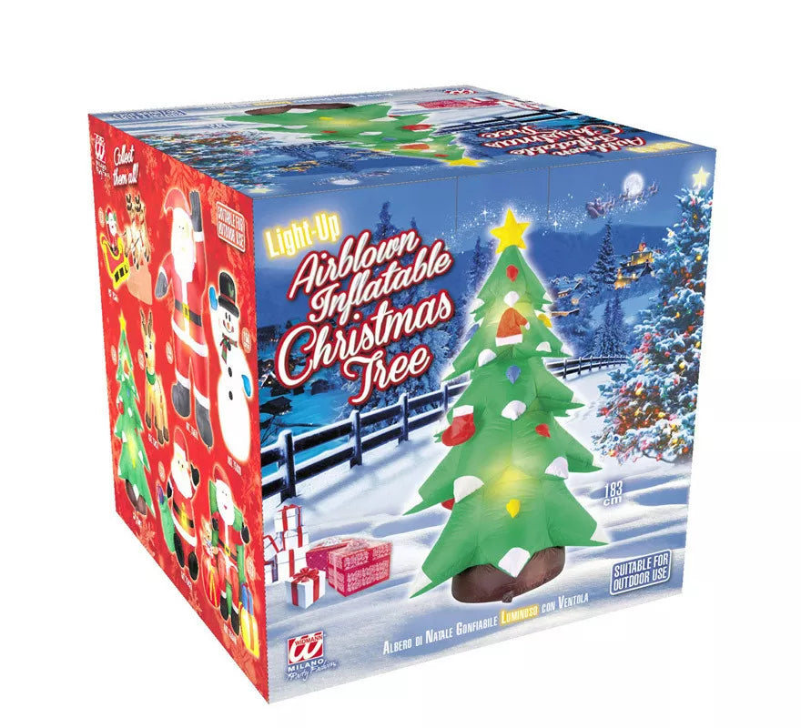 Translation missing: es.Árbol de Navidad Hinchable Luminoso con Ventilador de 183 cm
