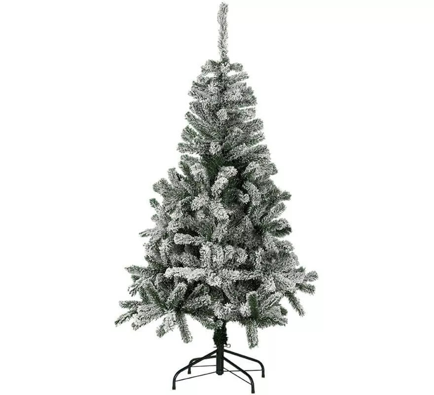 Translation missing: es.Árbol de Navidad Nevado Alaska con Pie de Metal de 120 cm