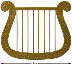 Arpa o Lira Dorada de 28x23 cm