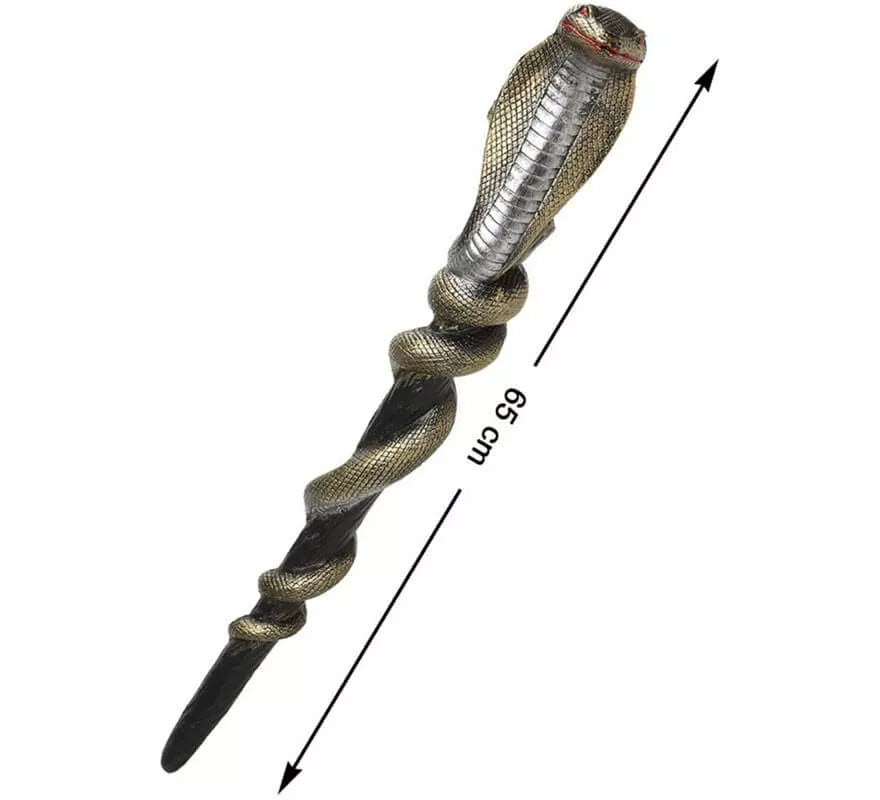 Translation missing: es.Báculo Egipcio de Serpiente Dorada de 65 cm
