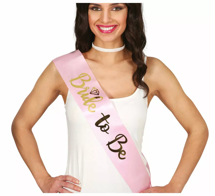Translation missing: es.Banda Bride To Be rosa adulta