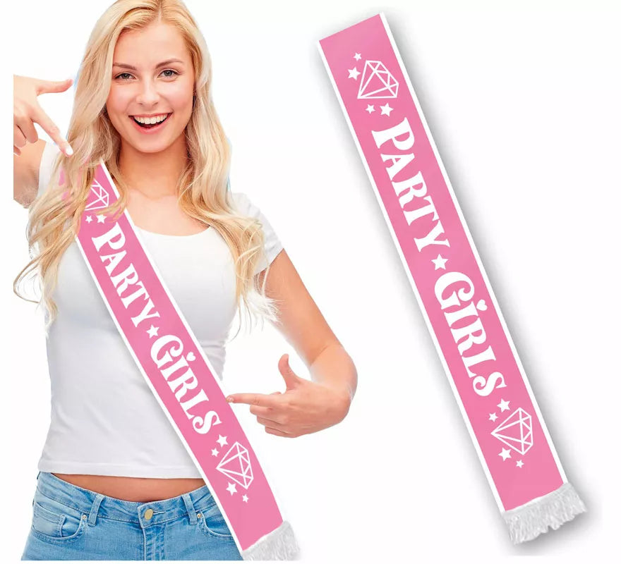 Translation missing: es.Banda Party Girls rosa diamantes