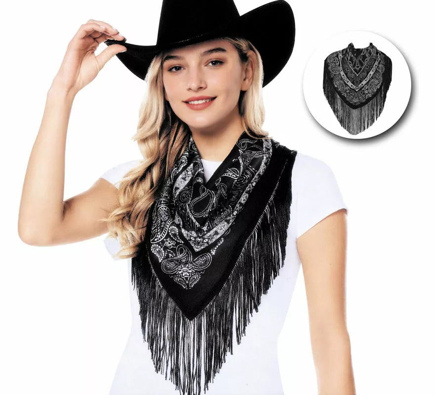 Translation missing: es.Bandana de Vaquero del Oeste con Flecos
