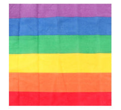 Bandana o Pañuelo Arcoíris franjas gruesas de 54x54 cm