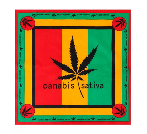 Bandana Rastafari Canabisativa de 54x54 cm