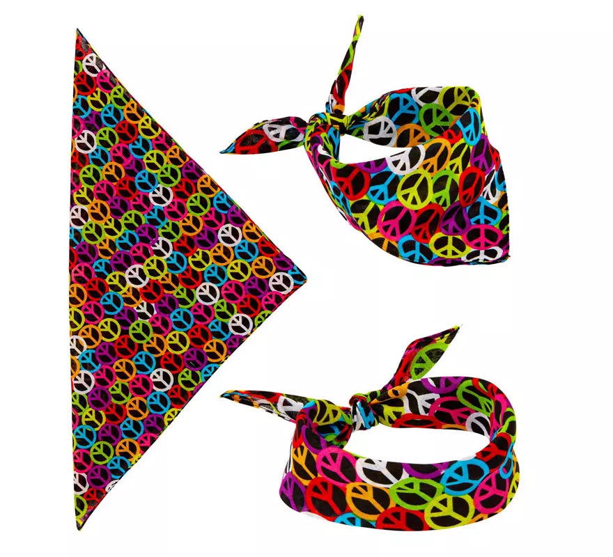 Translation missing: es.Bandana Símbolo de Paz de 55X55 cm