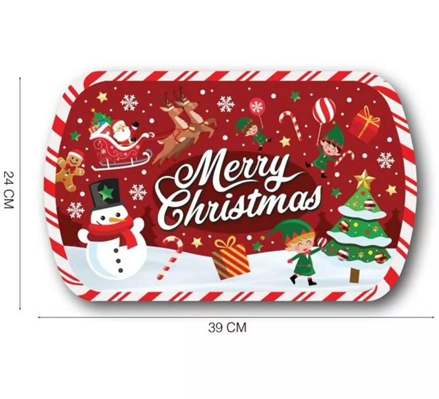 Translation missing: es.Bandeja Merry Christmas de pvc de 39x24 cm