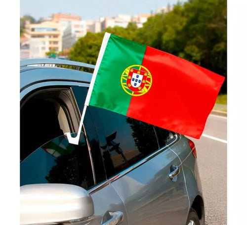 Bandera de Portugal para Coche de 30x45 cm