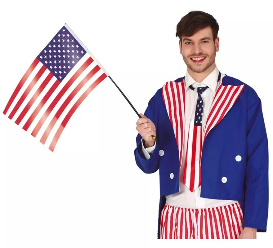 Translation missing: es.Bandera de USA con Palo de 35X45 cm
