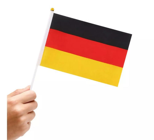 Banderín de Alemania con Mango de 20x30 cm