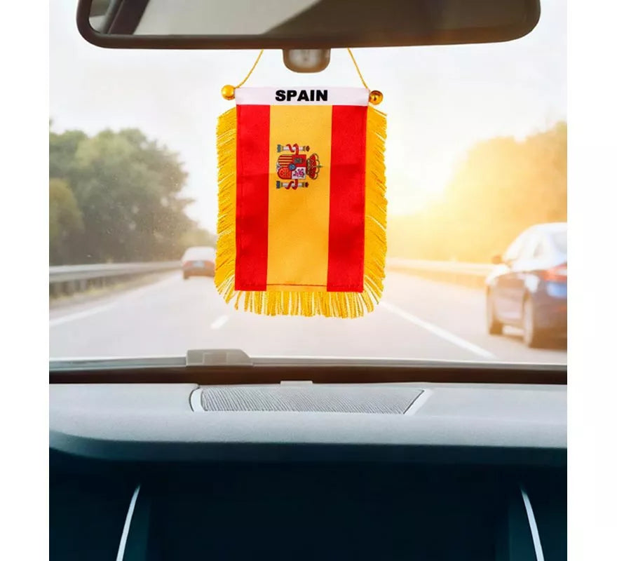 Translation missing: es.Banderín de España Colgable de 8x12 cm