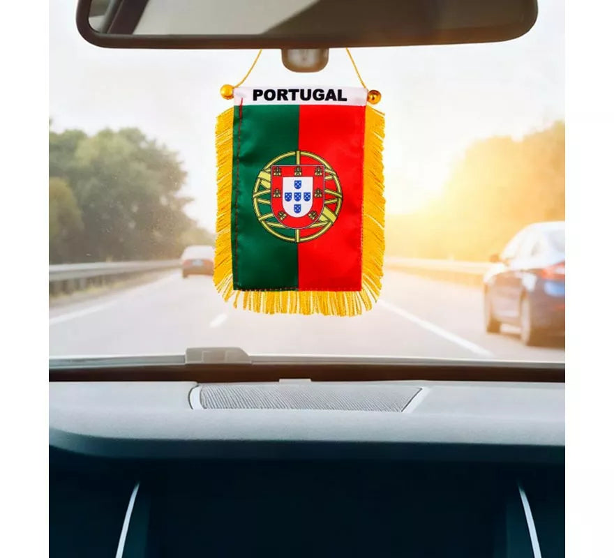 Banderín de Portugal Colgable de 8x12 cm