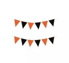Banderines Halloween negro y naranja de 3 m