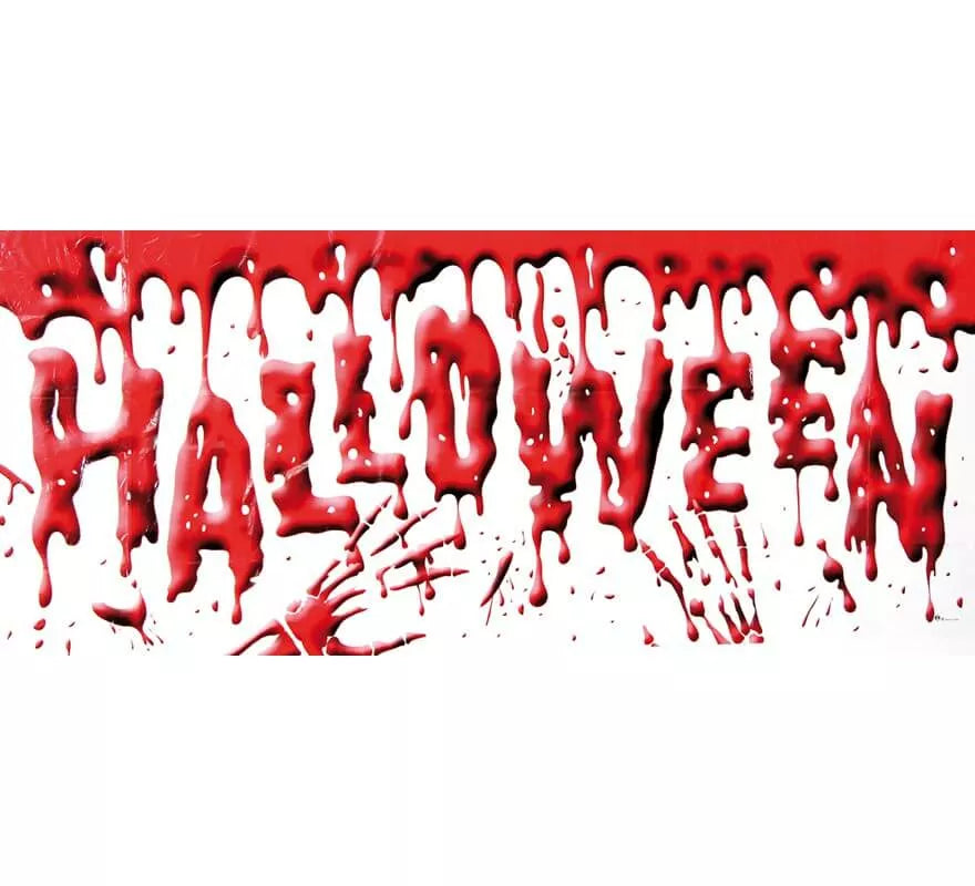 Banderola sangrienta Halloween 61 x 152 cm