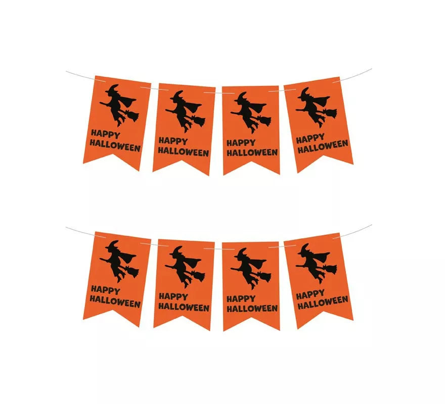 Translation missing: es.Banner de Bruja Happy Halloween de 3 m