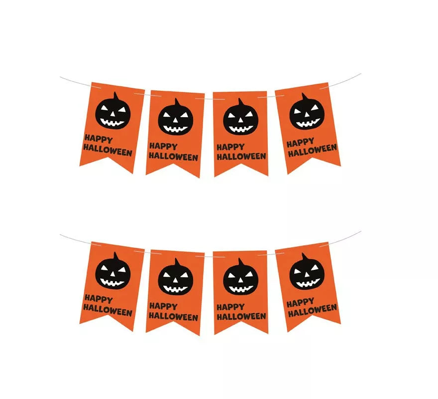Banner de Calabaza Happy Halloween de 3 m