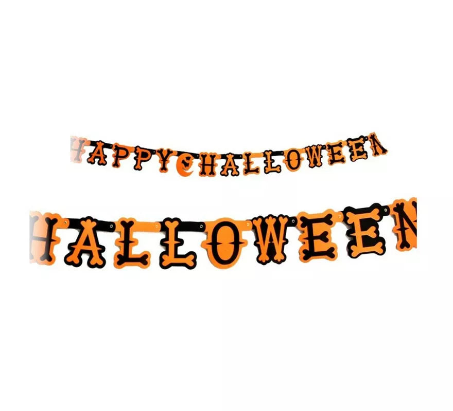 Translation missing: es.Banner o guirnalda Happy Halloween de 1,5 m