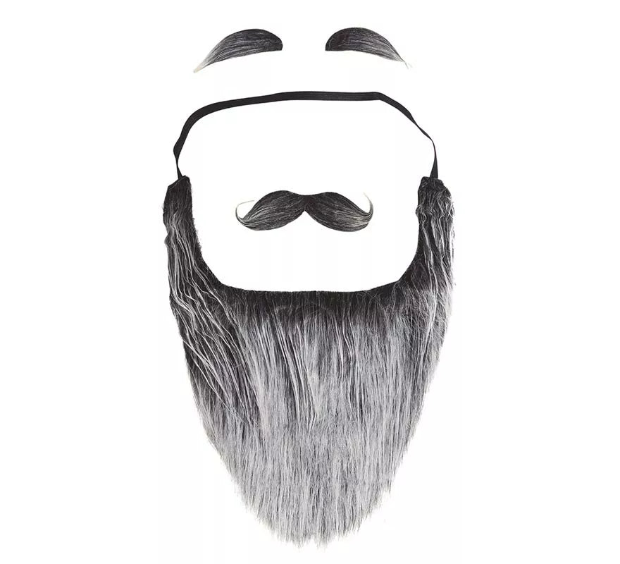 Translation missing: es.Barba con Bigote y Cejas Grises