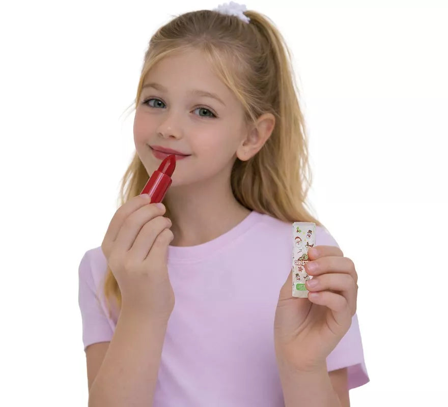 Barra de Labios roja con Sabor a Fresa