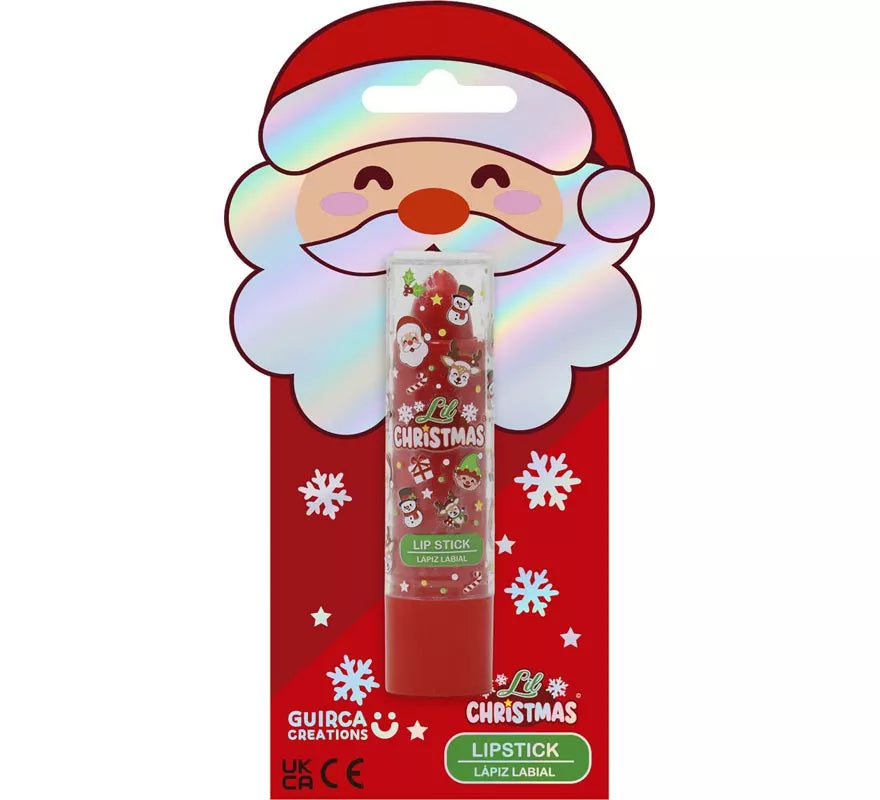Barra de Labios roja con Sabor a Fresa