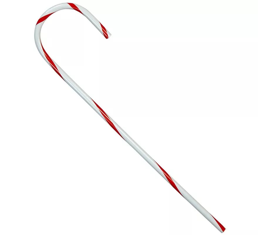 Translation missing: es.Bastón de Navidad imitación Caramelo de plástico de 82 cm