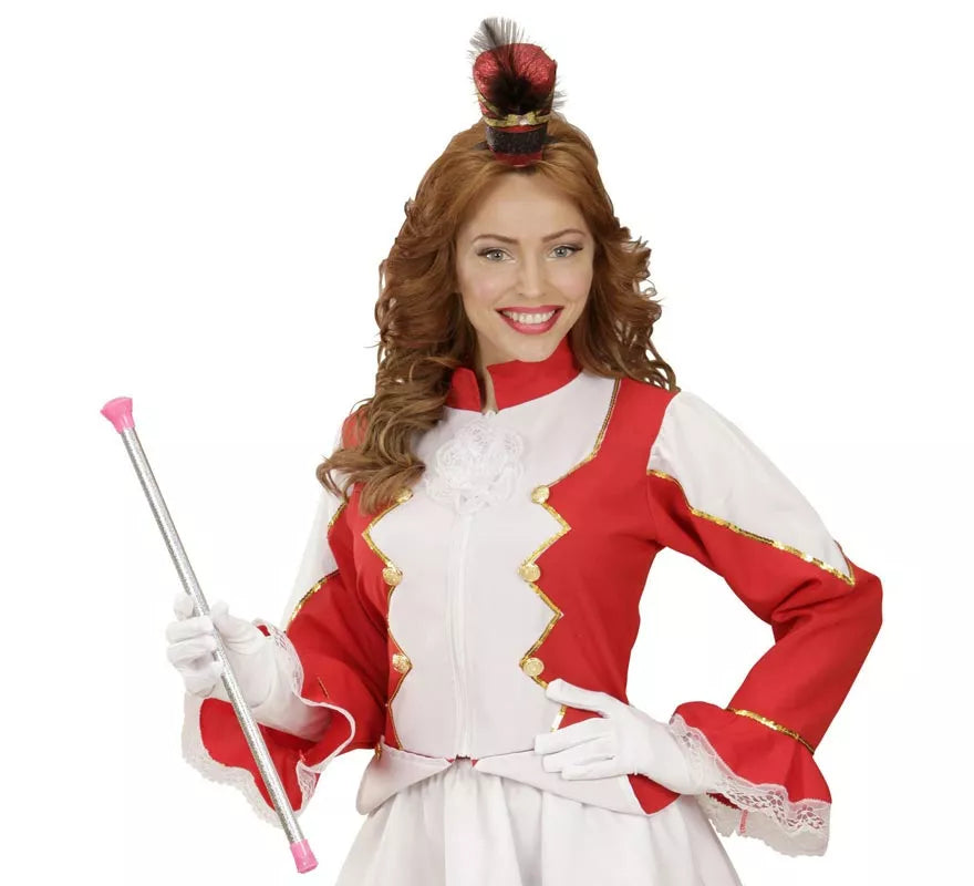 Translation missing: es.Bastón Majorette rosa Holográfico de 51 cm