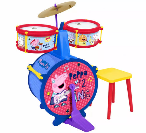 Batería Peppa Pig con Banqueta