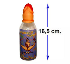 Biberón pene pequeño de 16,5 cm. para Despedidas