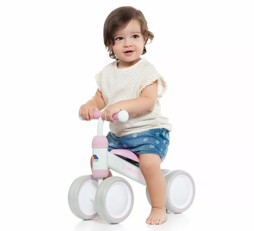 Bicicleta Correpasillos rosa para bebé