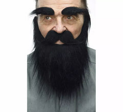 Bigote con Barba y Cejas negro