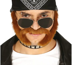 Bigote con Patillas de Rockero
