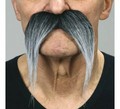 Bigote de Chino negro canoso
