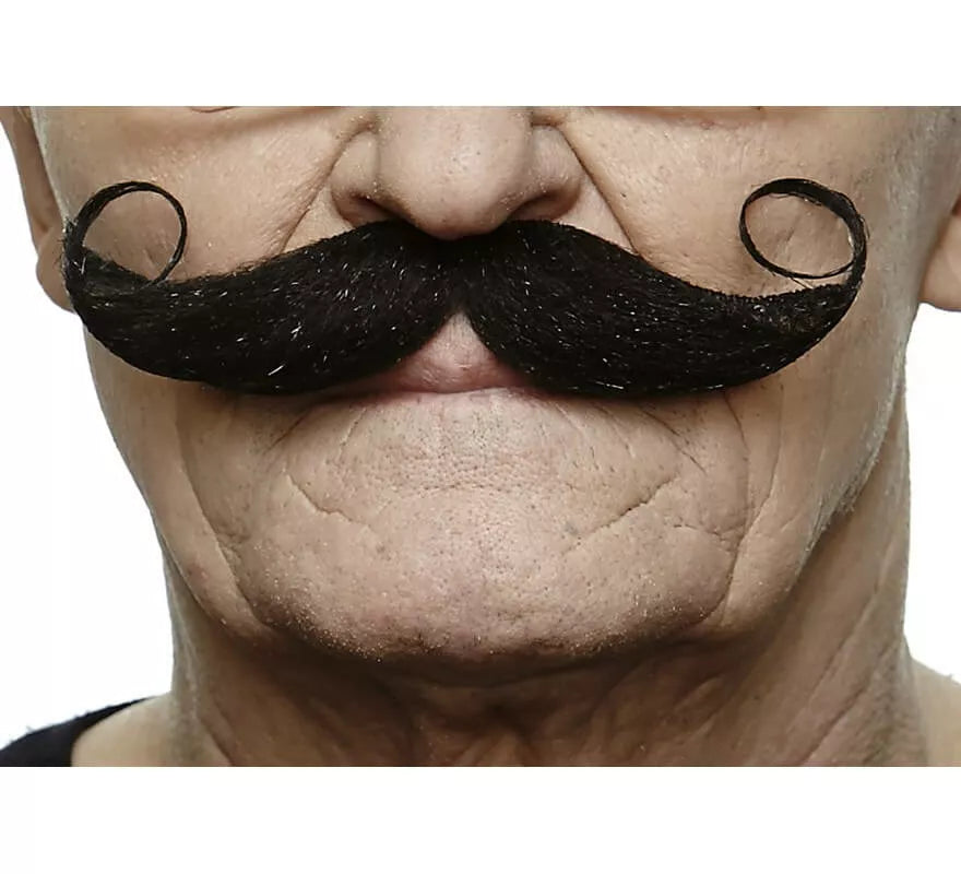 Translation missing: es.Bigote Francés rizado negro
