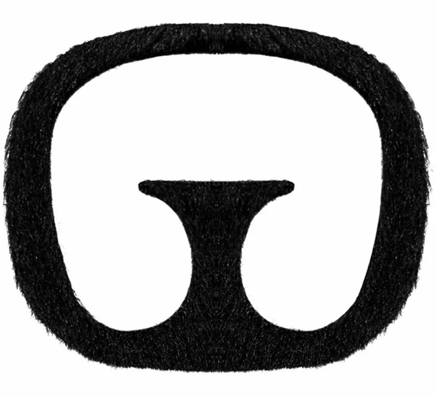 Bigote y Perilla negro