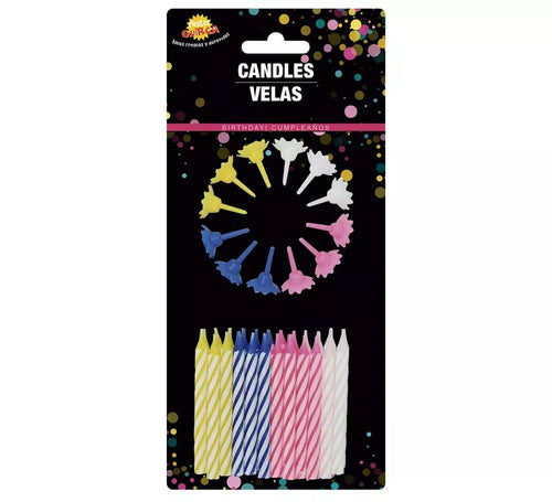 Bister 24 Velas para Cumpleaños