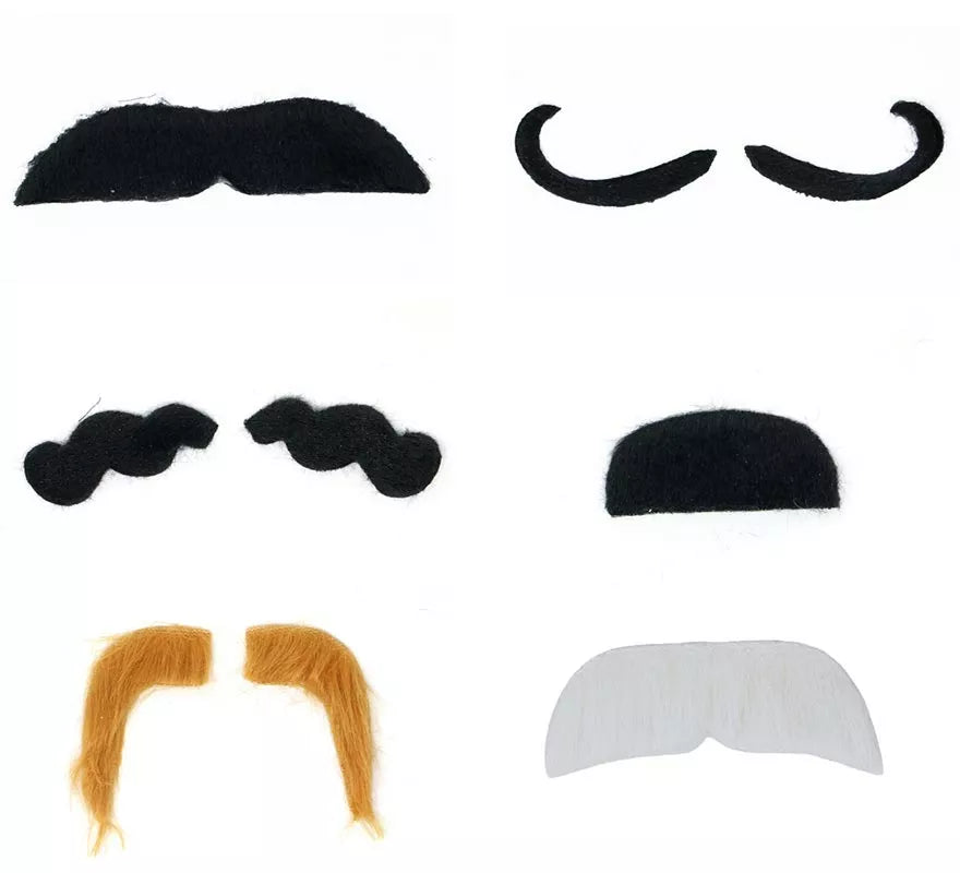Translation missing: es.Blíster con 6 Bigotes Surtidos