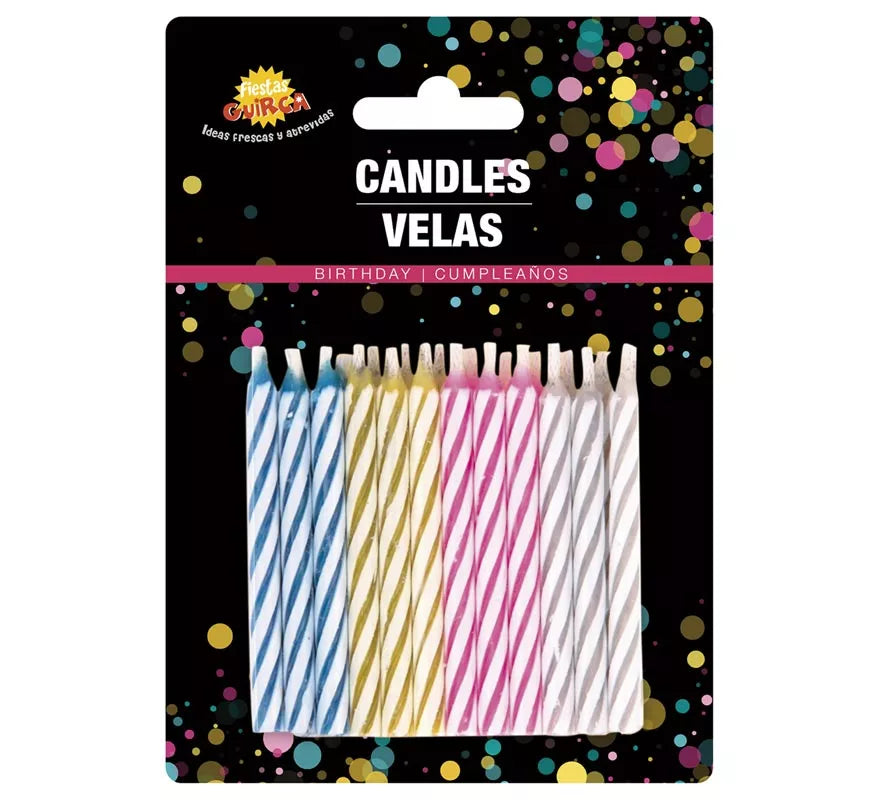 Blister de 24 Velas de Cumpleaños