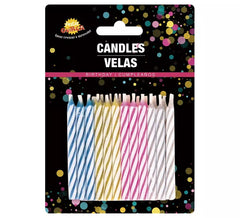 Blister de 24 Velas de Cumpleaños