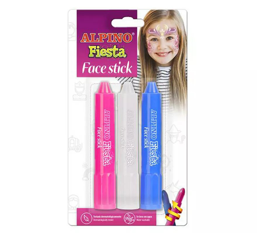Translation missing: es.Blíster de 3 Alpino Face Stick de Princesa