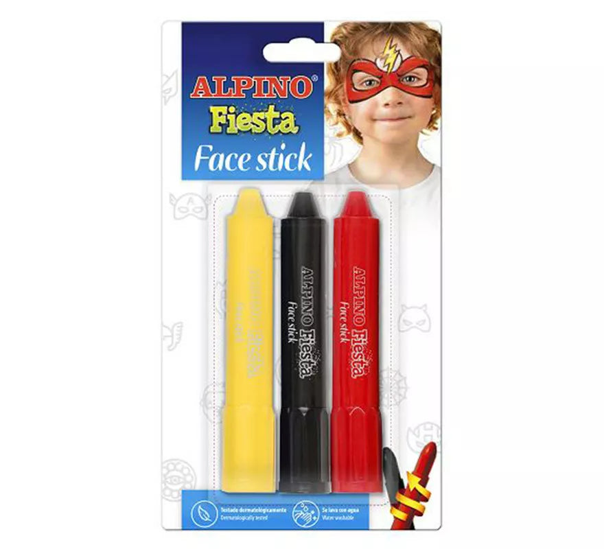 Translation missing: es.Blíster de 3 Alpino Face Stick de Super Héroes